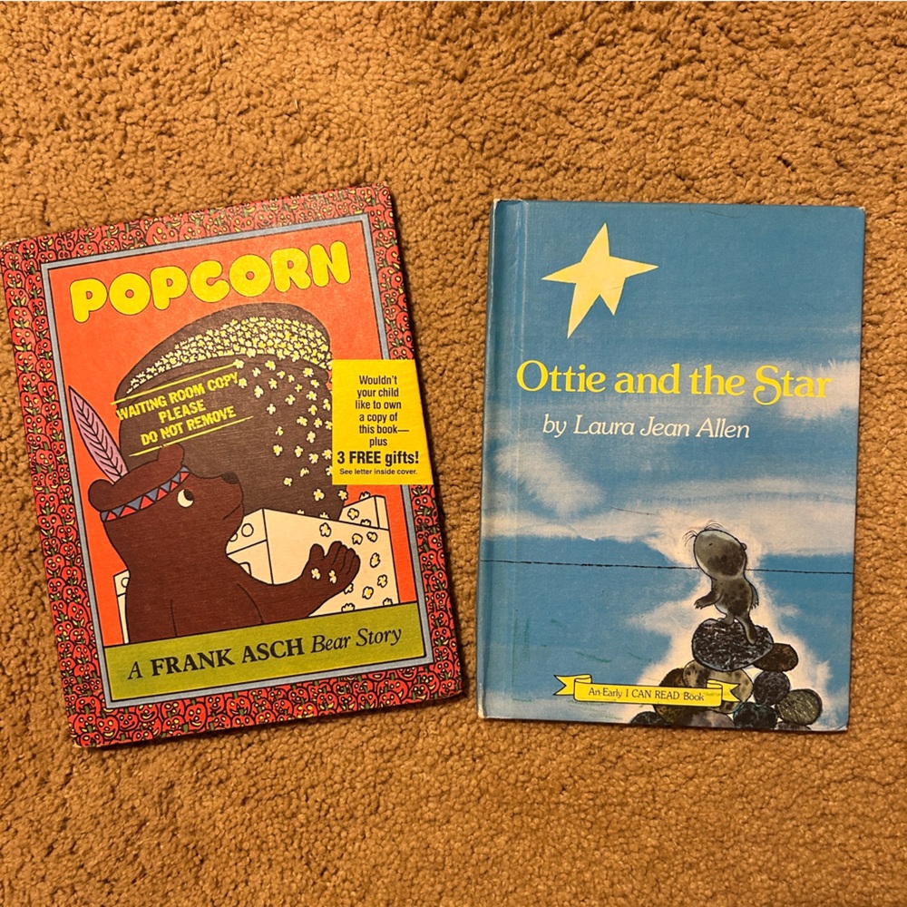 Set of Two Vintage Hardback Children’s Books ‘Otty and the Star’ and ‘Popcorn’